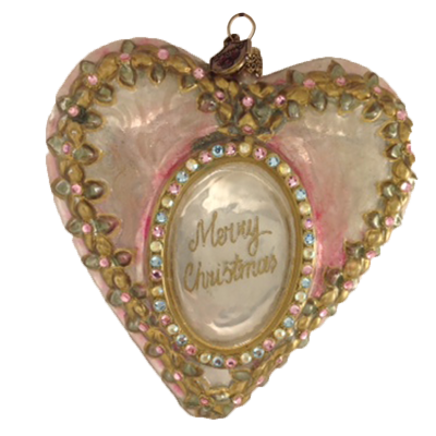 сердце Merry Christmas ювелирное, 10 см