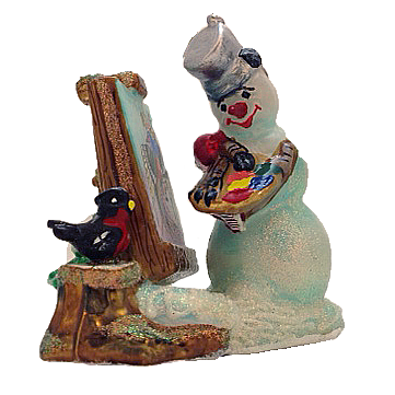 Снеговик-художник, коллекция Ностальгия