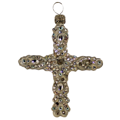 крест Серебряный  ювелирный, 7 см